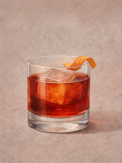 Mezcal Negroni cocktail